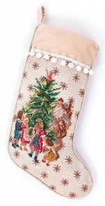 White Santa Stocking